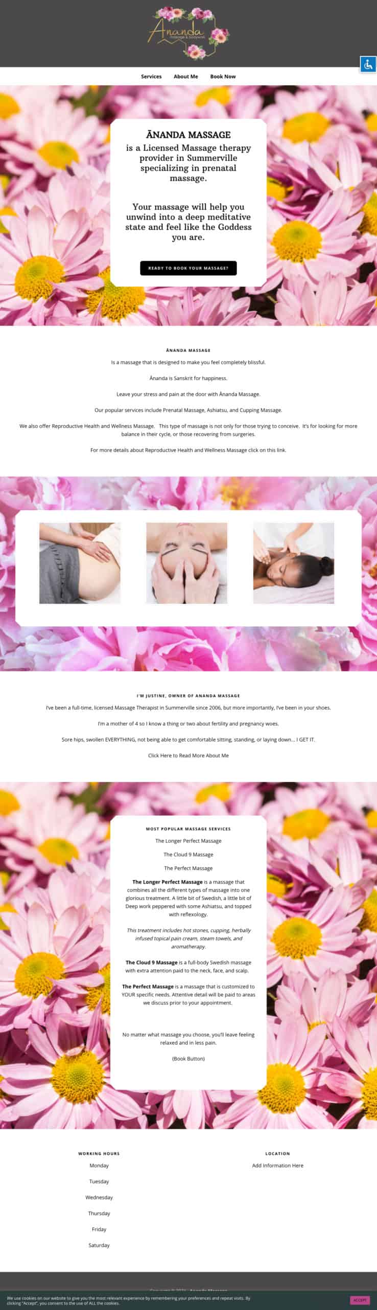 Image Home Page of Ananda Massage