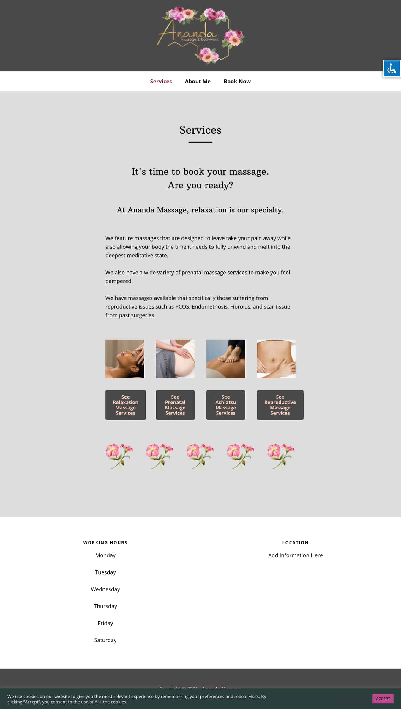 Image of Ananda Massage Service Page