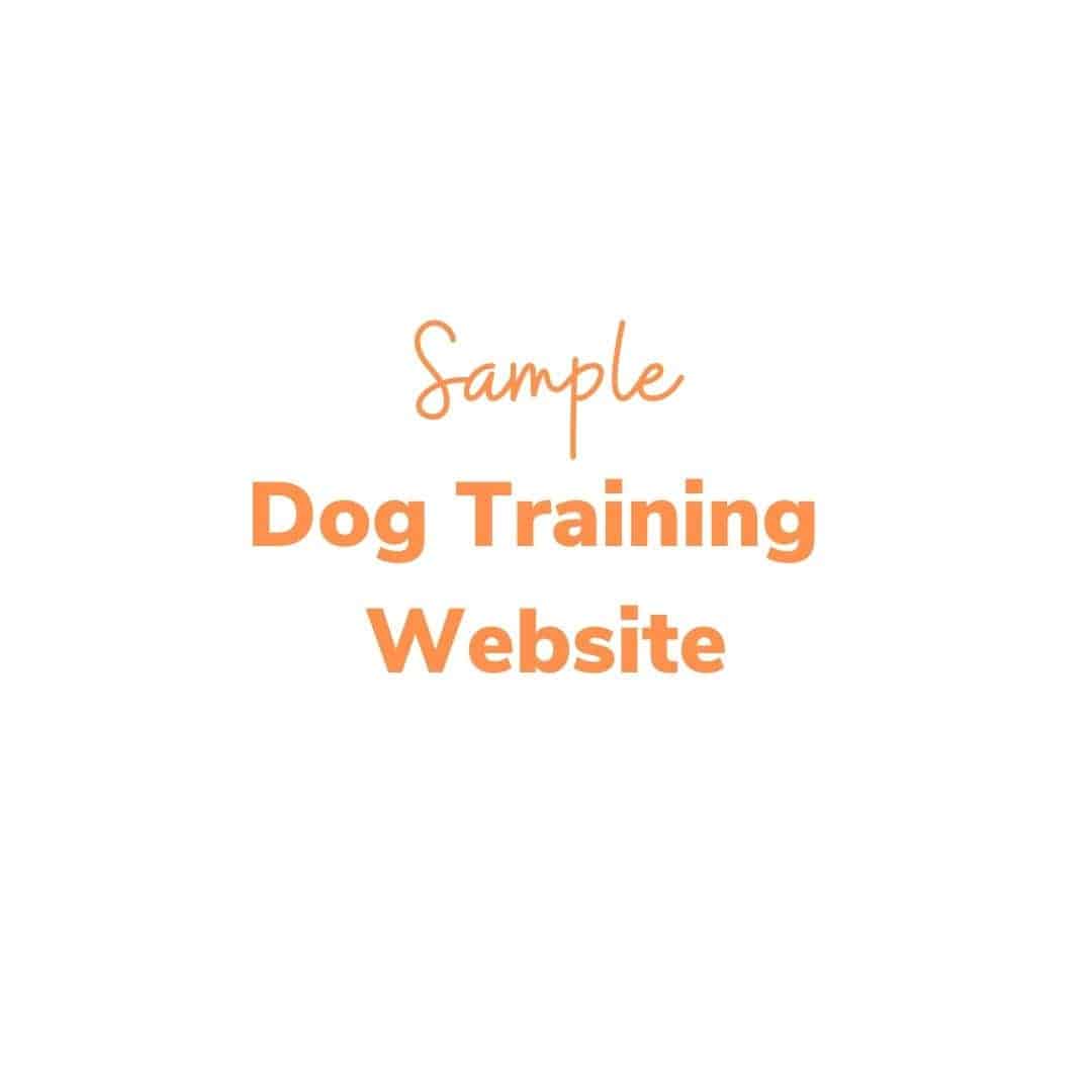 Image for Sample Dog Training Website logo