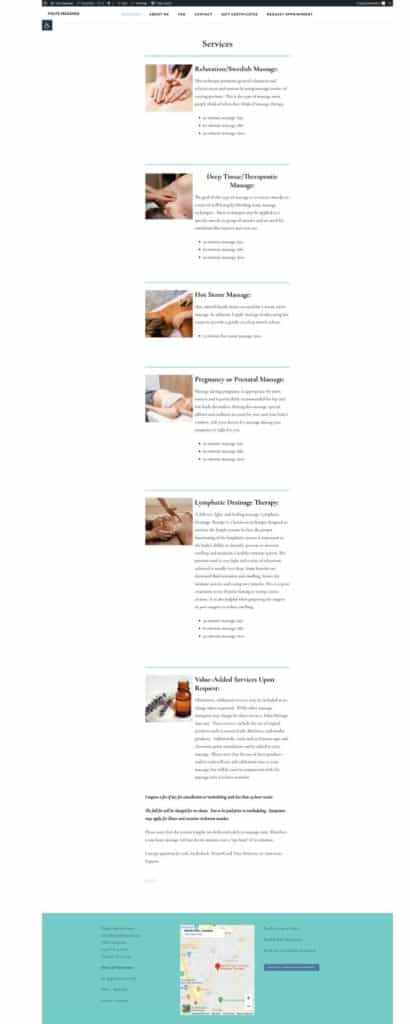 Image of Foltz Massage Service Page