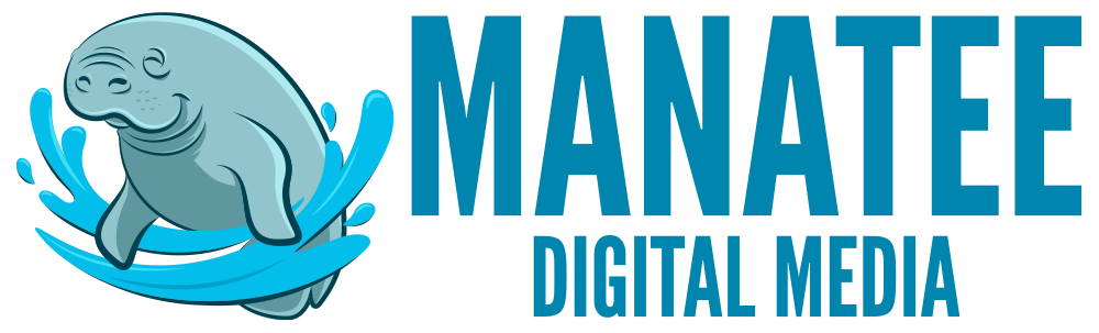 horizontal Manatee Digital Media logo