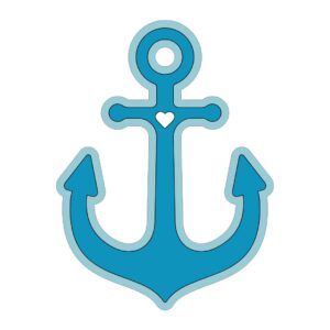 Image of a blue anchor